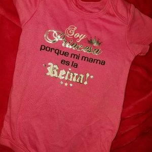 NWOT cute baby one piece onsie spanish lettering